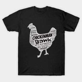 Chickenman Black and White T-Shirt